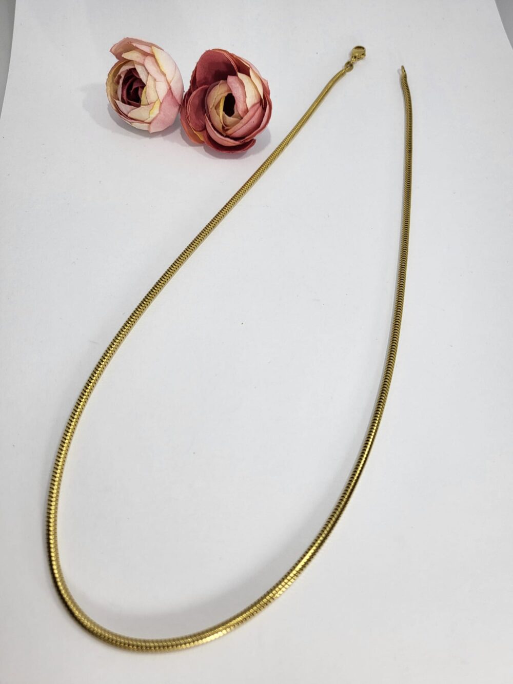 Schlangenkette 2,4 mm 50 cm Gelbgold