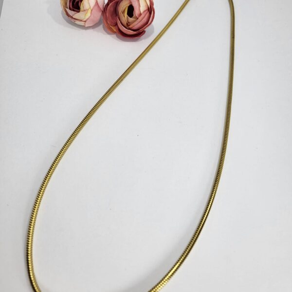 Schlangenkette 2,4 mm 50 cm Gelbgold