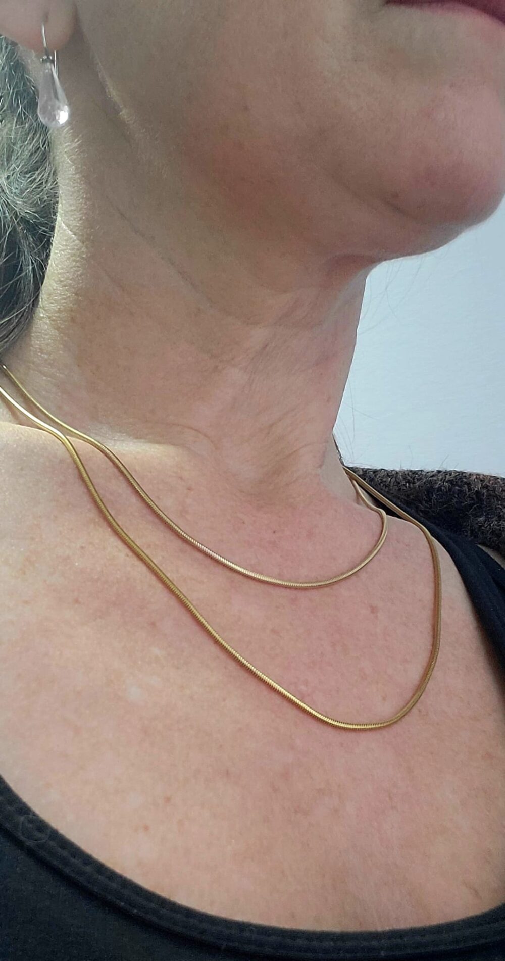 goldene Schlangenkette 1,6 mm stark – Bild 4