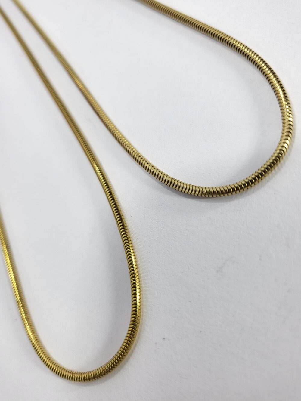 goldene Schlangenkette 1,6 mm stark – Bild 2